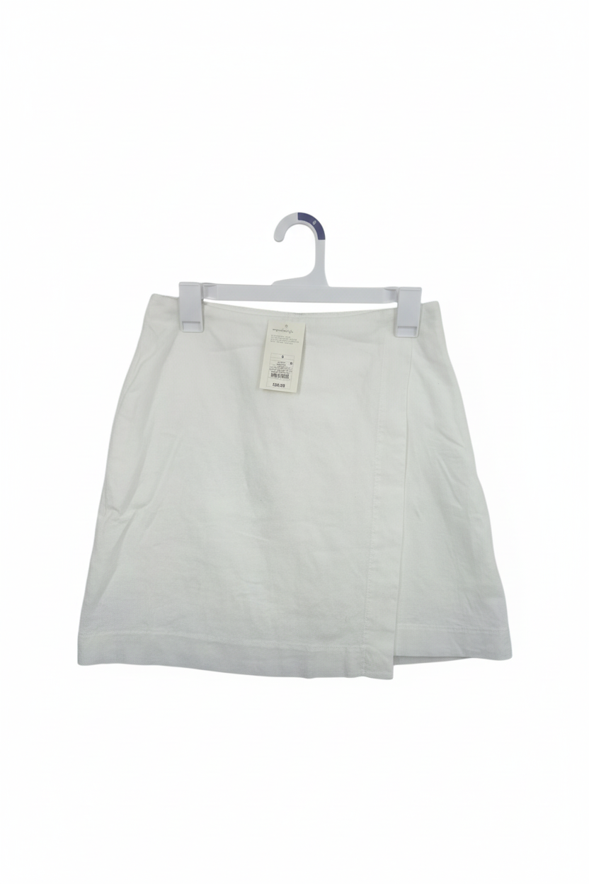 Classic White A-Line Skirt