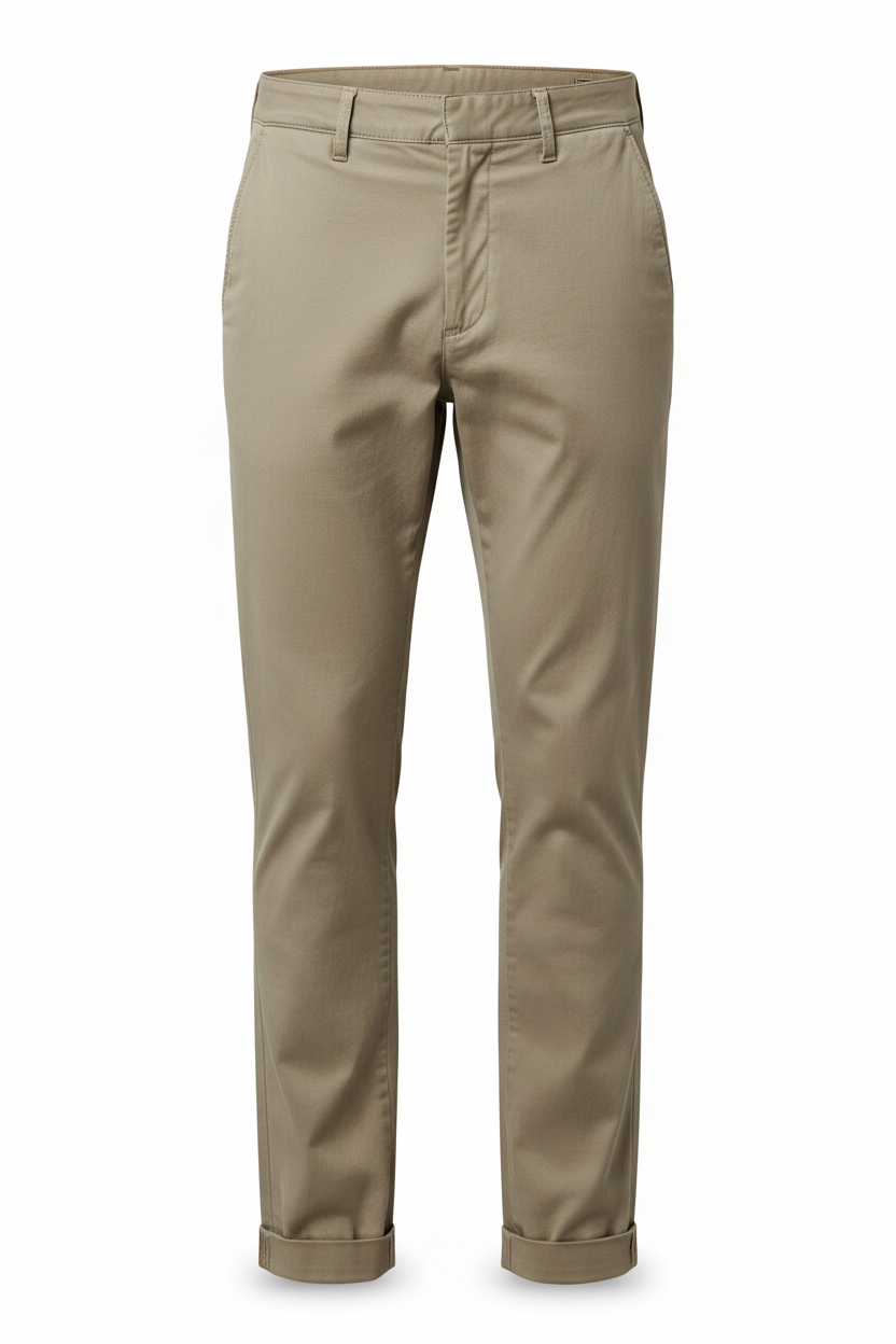 Slim Fit Khaki Trousers for Men
